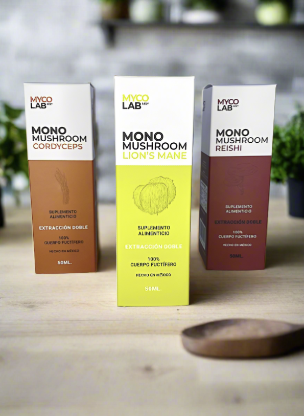 Kit Goteros: Reishi, Cordyceps y Lion’s Mane – 3 Extractos Líquidos