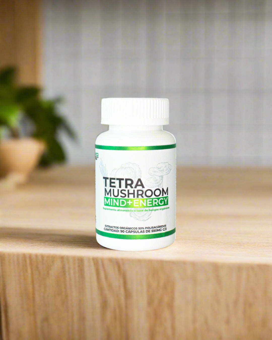 Tetra Mushroom – 90 cápsulas | Fórmula avanzada de 5 extractos funcionales